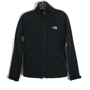 The North Face Zip Up Long Sleeve Athletic Jacket in Black